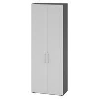 AKTENSCHRANK - 6 Ordnerhöhen 42/80/215,6 cm in Graphitfarben/Grau - Graphitfarben/Grau, Holzwerkstoff (80/215.6/42cm) - bümö