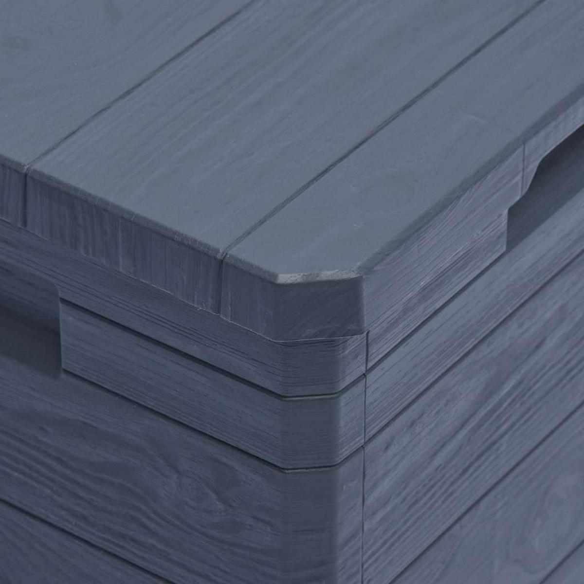 GARTEN-AUFBEWAHRUNGSBOX 90 L Anthrazit - Anthrazit, Kunststoff (42.5/50/44cm) - vidaXL