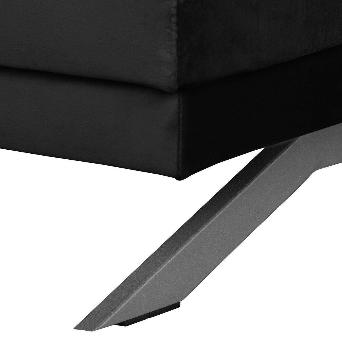 2-SITZER SOFA - Samt - Anthrazit, Textil (196/81/89cm) - home24