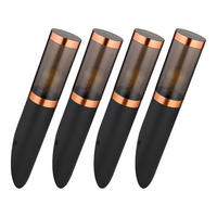 LED AUSSEN-WANDLEUCHTE BOSTON Schwarz Edelstahl 4er Set - Schwarz, Metall (7.6/41/7.6cm) - Globo Lighting