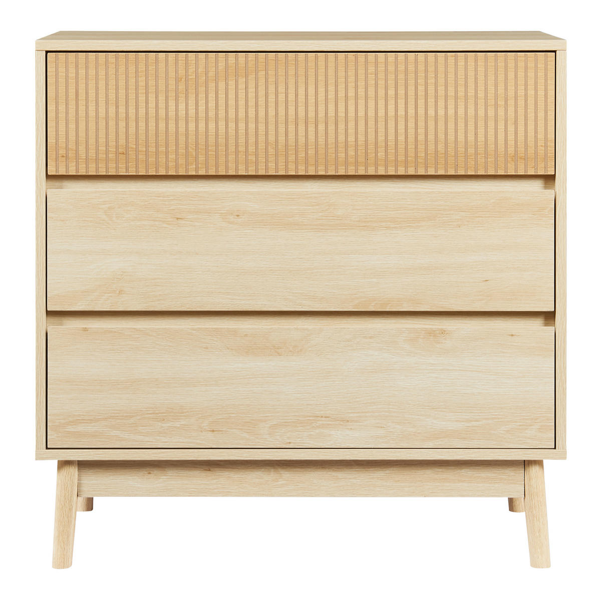 KOMMODE Landskrona - Eichefarben, Holz/Holzwerkstoff (80/79.5/40cm) - [en.casa]