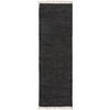 TEPPICH aus recyceltem Material Tom Schwarz 80x300 cm - Schwarz, Textil (80/300cm) - benuta Pop