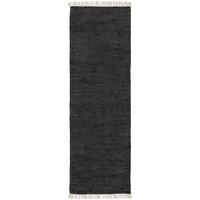 TEPPICH aus recyceltem Material Tom Schwarz 70x200 cm - Schwarz, Textil (70/200cm) - benuta Pop