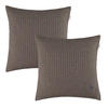 ZIERKISSENHÜLLE DEKOKISSENHÜLLE FUN STRIPE 2er Set - Braun, Textil (38/38cm) - Esprit
