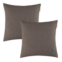 ZIERKISSENHÜLLE DEKOKISSENHÜLLE FUN STRIPE 2er Set - Braun, Textil (38/38cm) - Esprit