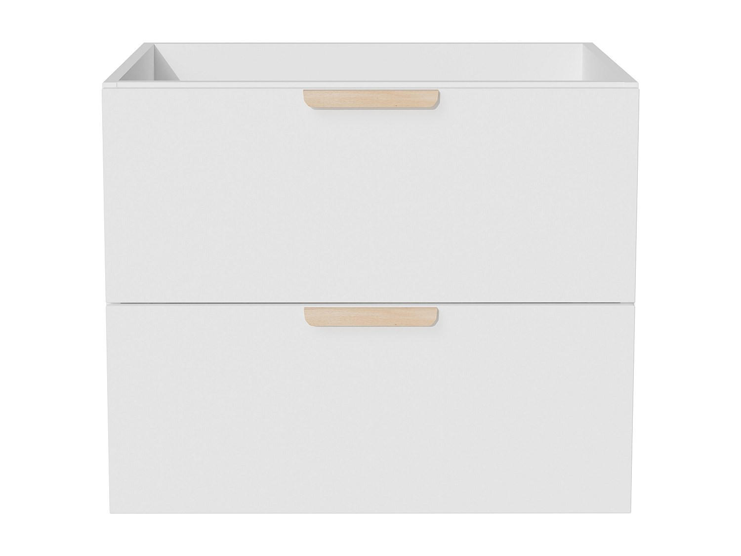 WASCHBECKENUNTERSCHRANK - 60 cm x 46 cm - holz - weiß Avoreli - Weiß, Holz (60/50/46cm) - Vente-Unique