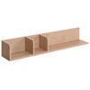 WANDREGAL Beige - Beige, Holz (120/20/21cm) - MCW