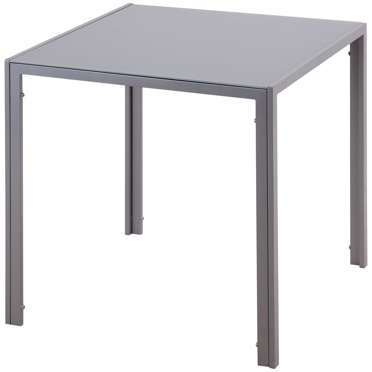ESSTISCH Grau 75.0/75.0/75.0 - Grau, Metall (75/75/75cm)