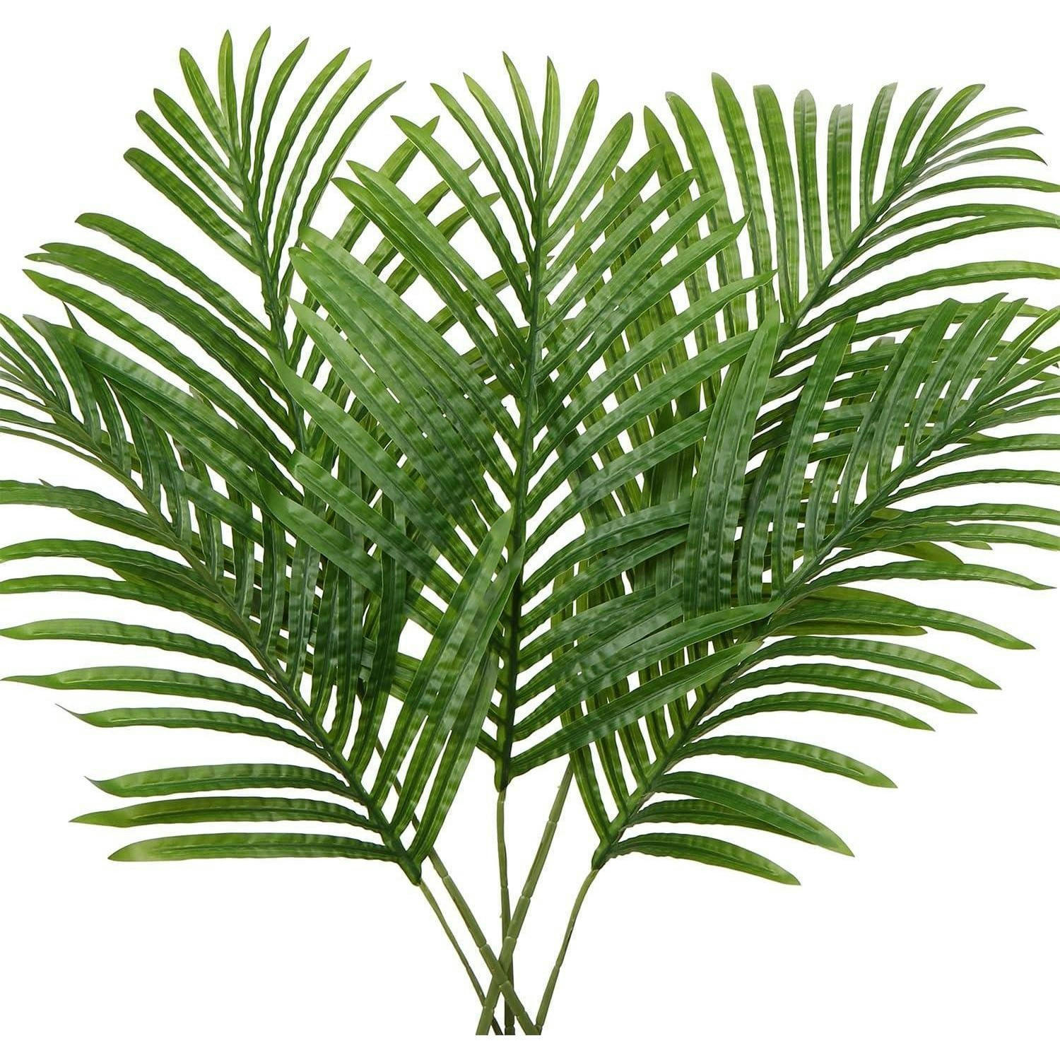 KUNSTPFLANZE Palmwedel Set mit 5 Stück 45 cm Grün - Grün, Textil (86.4cm)