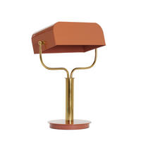 TISCHLAMPE Ayer Orange Ø37/43 cm - Orange, Metall (37/14/43cm) - Light & Living