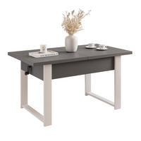COUCHTISCH TIVOR Multifunktionalität 3-in-1 - Kaschmir/Dunkelgrau, Holzwerkstoff/Metall (67/120/63.5cm) - Idohome