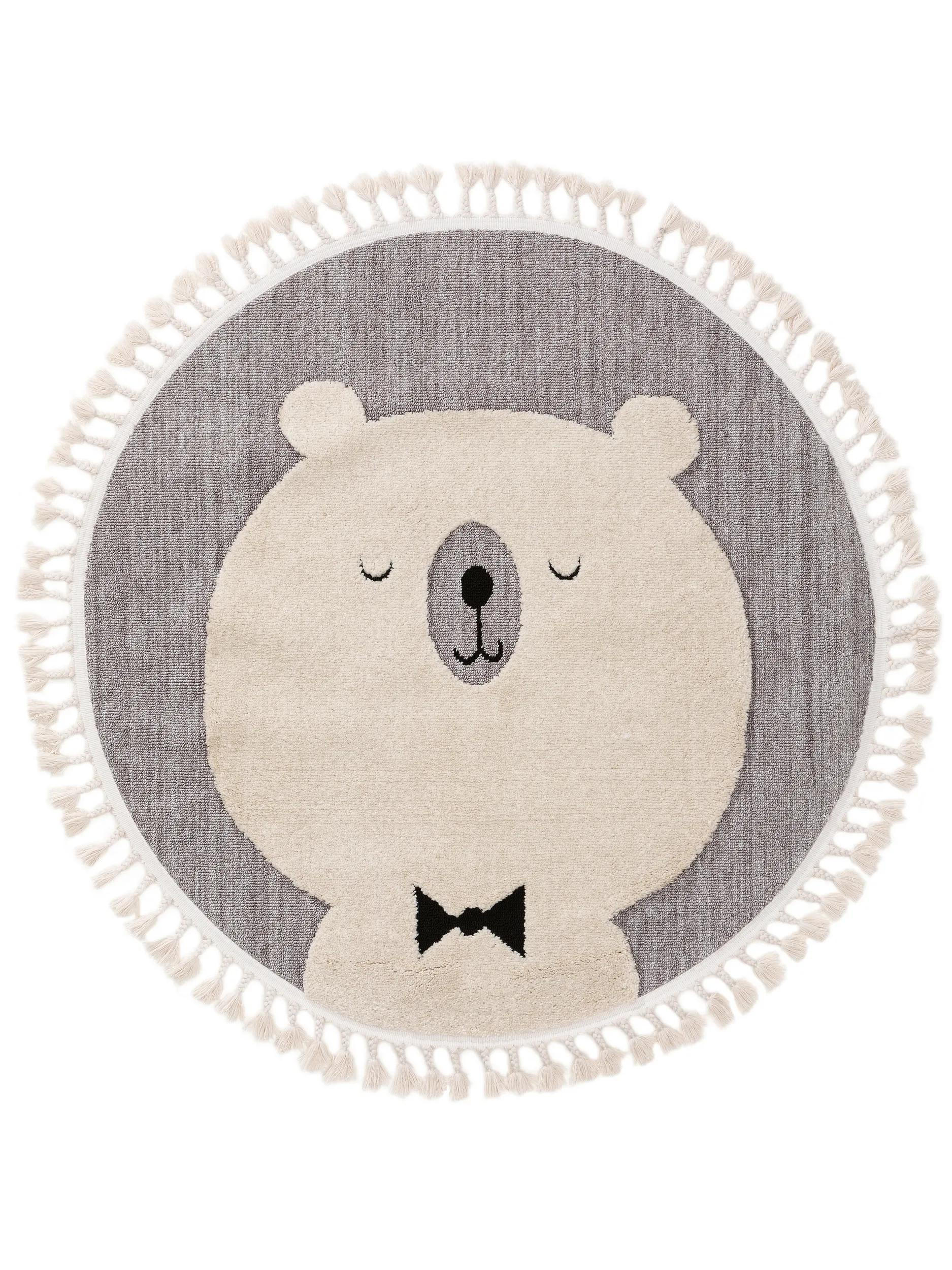 KINDERTEPPICH Momo Grau ø 120 cm rund - Grau, Textil (120/120cm) - Lytte