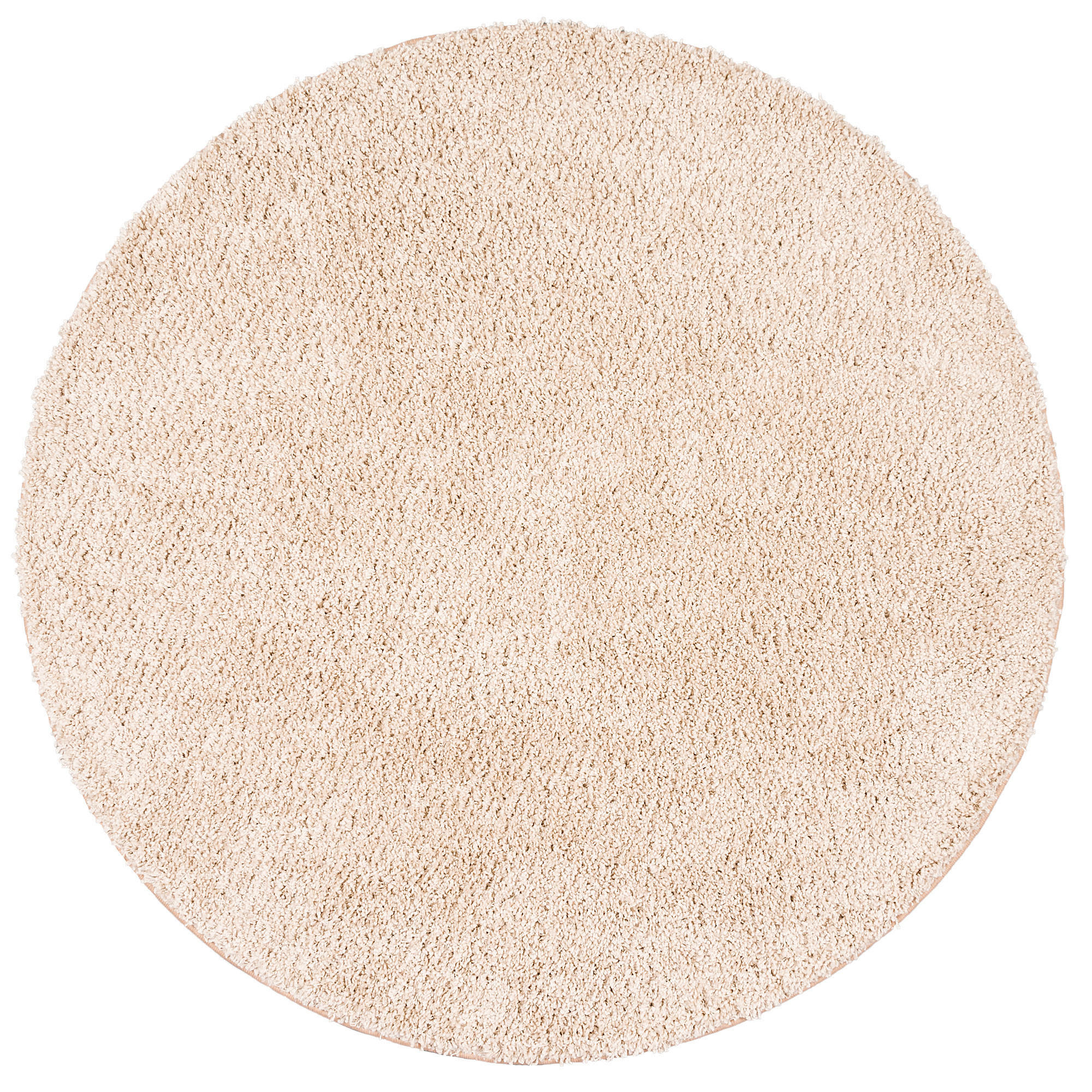 LUXUS HOCHFLOR LANGFLOR TEPPICH MILANO RUND - Beige, Textil (133/133cm) - Snapstyle