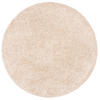LUXUS HOCHFLOR LANGFLOR TEPPICH MILANO RUND - Beige, Textil (133/133cm) - Snapstyle