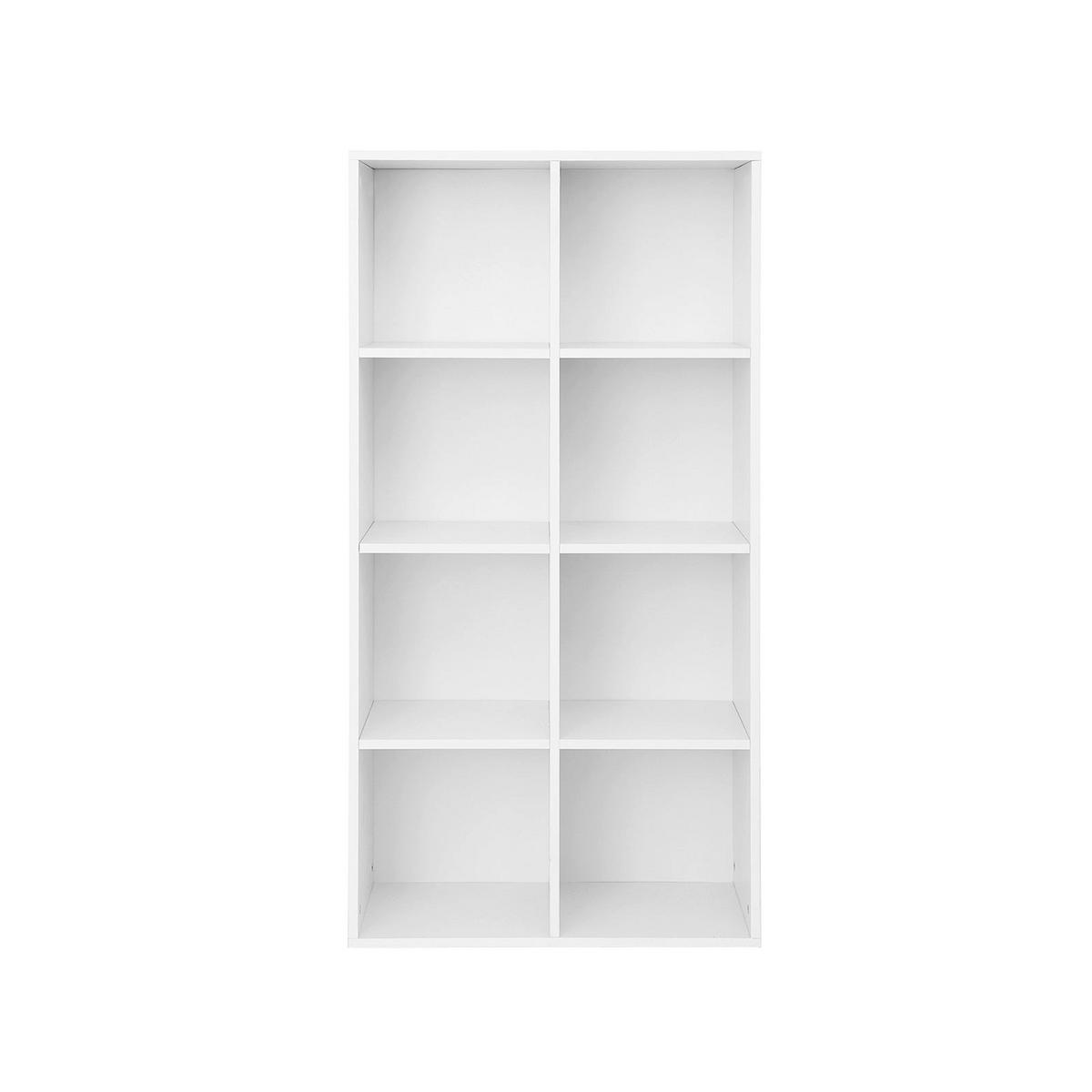 BÜCHERREGAL AUFBEWAHRUNGSREGAL - Weiß, Holzwerkstoff (30/130/65.5cm) - Hansiro