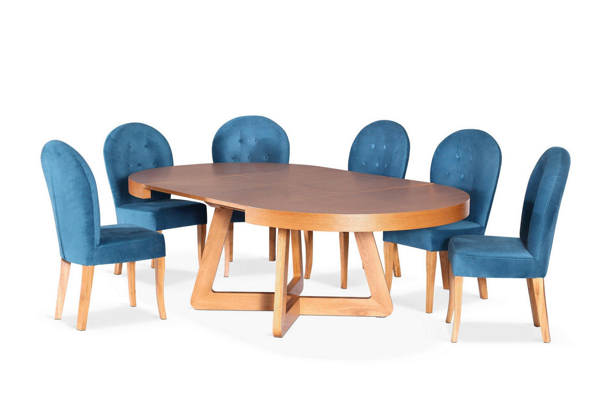 ESSTISCH SOLIS Ausziehbar 130 - 230 / 130 x 76 cm - Gelb/Erlefarben, Holz (130/130/76cm) - MASSENO