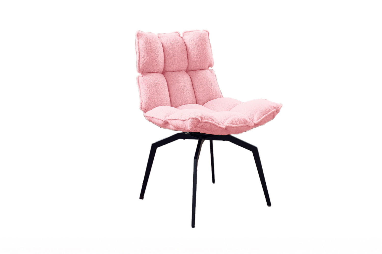 ESSZIMMERSTUHL BARO Pink Webstoff Drehbar (360°) (1er-Set) - Pink/Rosa, Kunststoff/Textil (54/86/65cm) - KAWOLA