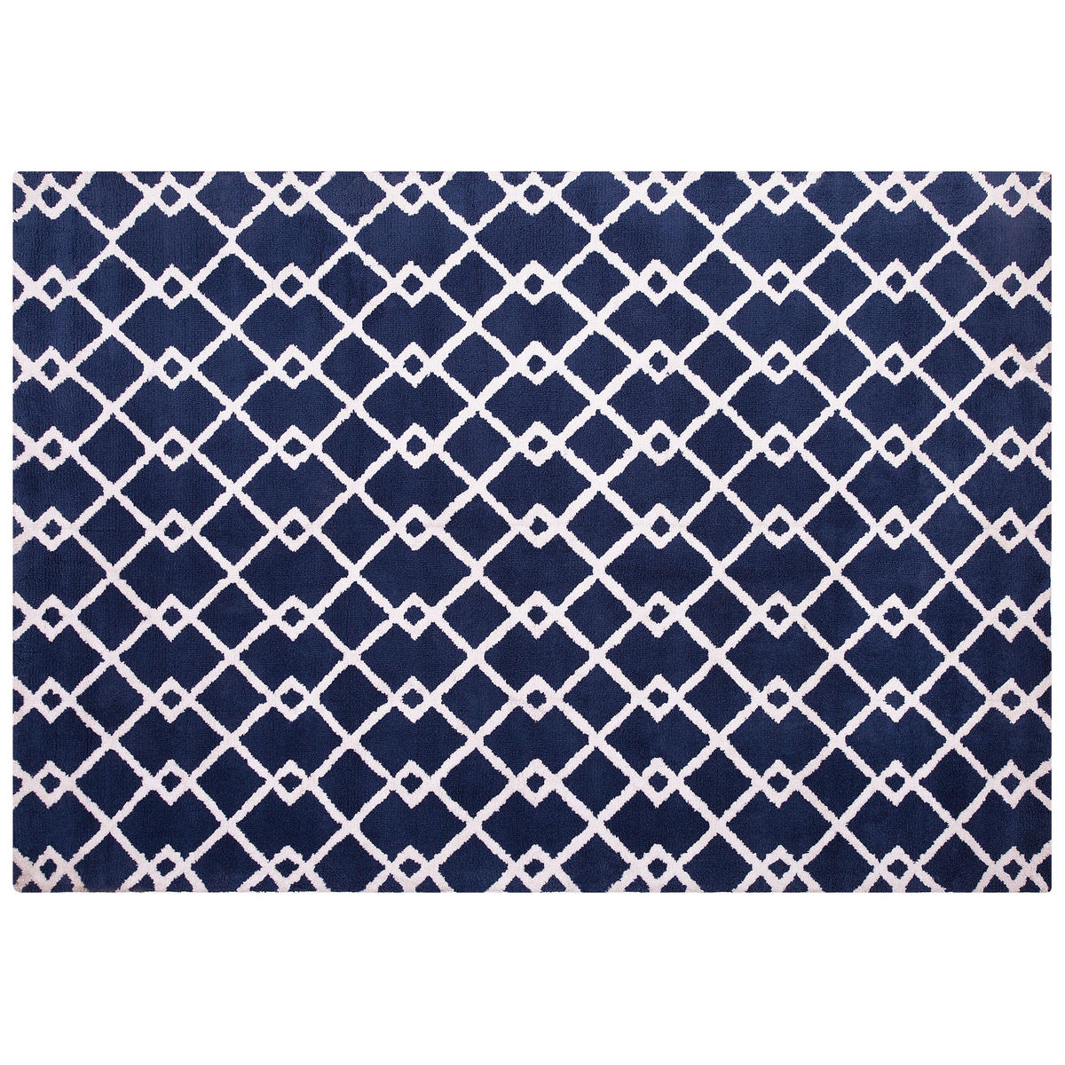 KURZFLOR-TEPPICH Serres 230/160 cm - Blau, Kunststoff (160/230cm) - Beliani