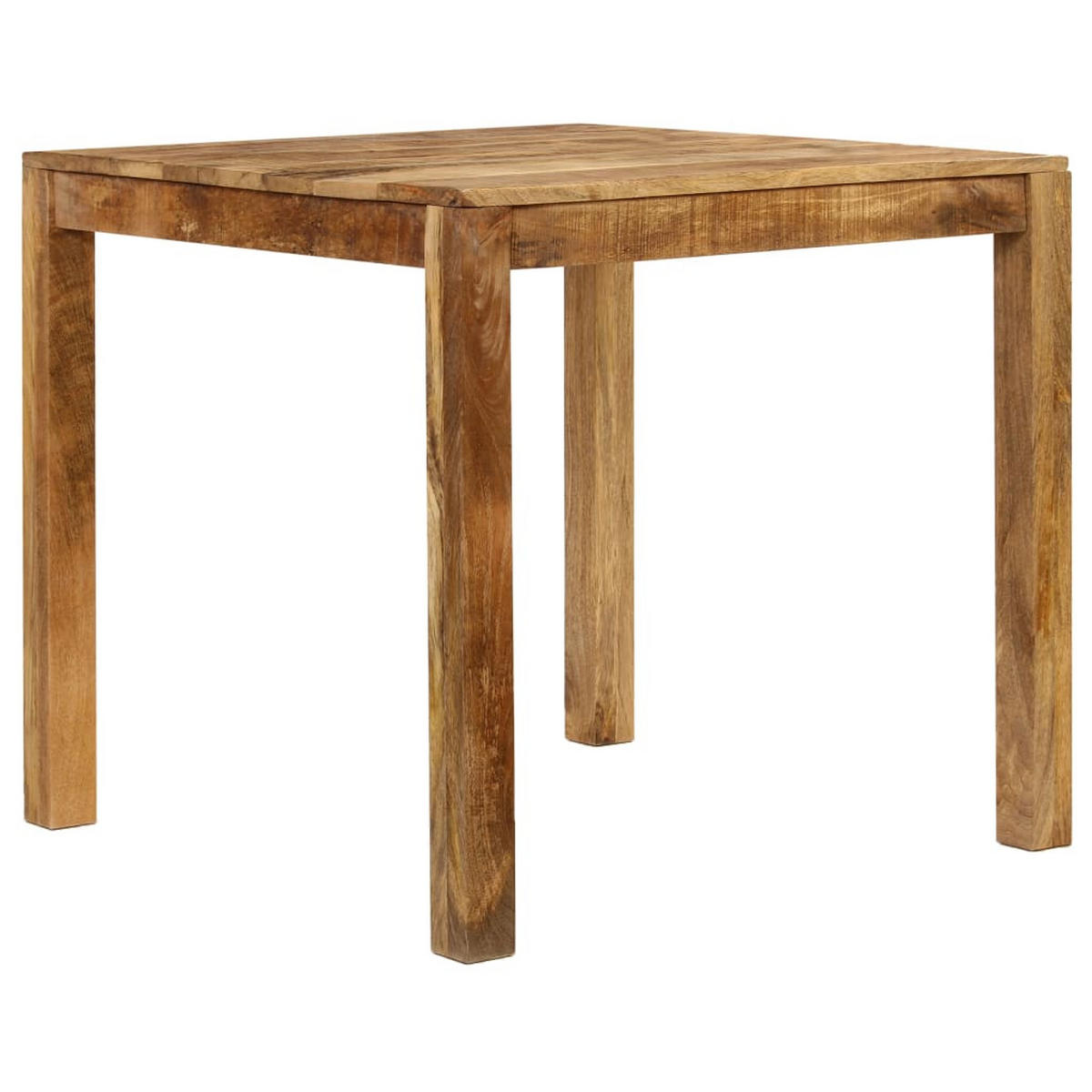 ESSTISCH Landhausstil 82/80/76 cm aus Massivholz Mango - Braun, Holz (80/82/76cm) - vidaXL