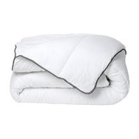 BETTDECKE - 250 gr/m² - 200 x 200 cm - Weiß & Grau - BIESYA - Weiß, Textil (200/200cm) - Vente-Unique