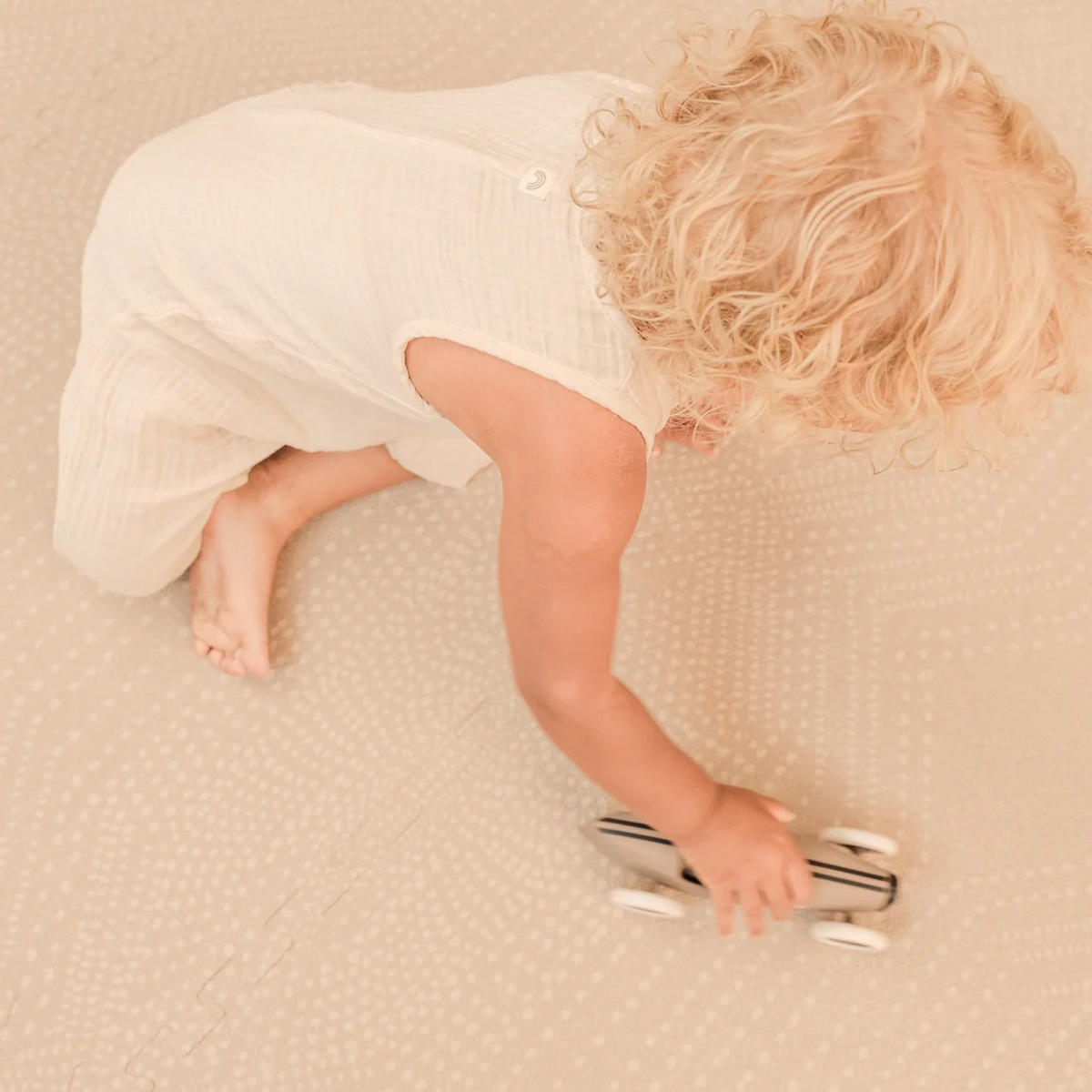 SPIELMATTE Deco Latte beige 120x180 - Beige, Kunststoff (120/180cm)