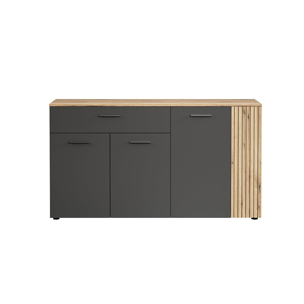 SIDEBOARD Esteban Anthrazit - Anthrazit, Holzwerkstoff (150/83/42cm) - Trendteam