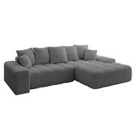 ECKSOFA Ottomane Rechts ENSI-L - 267x164x88 cm Platinfarben - Platinfarben, Holzwerkstoff/Kunststoff (164/267cm) - ALTDECOR