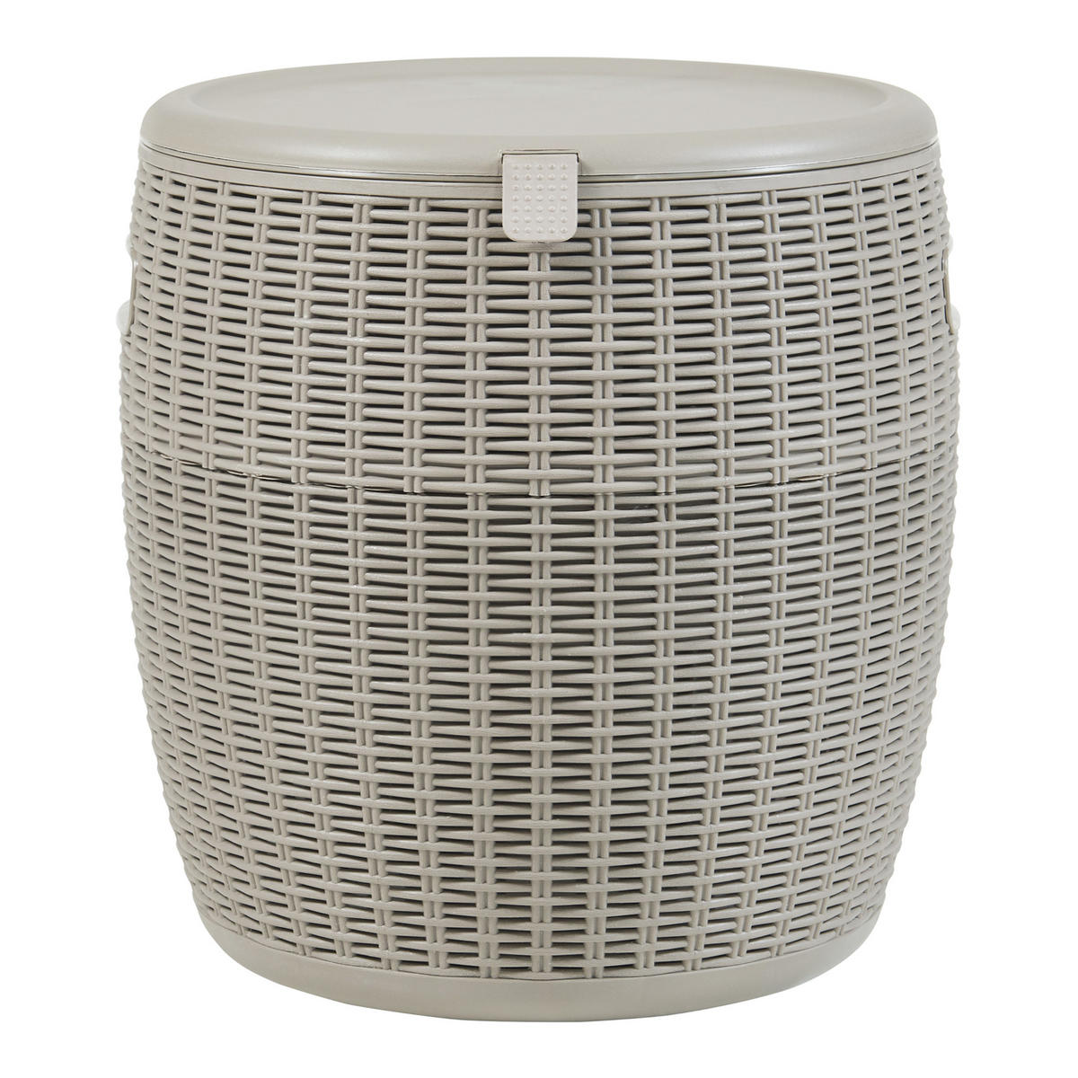 KÜHLBOX-HOCKER Avetrana - Hellbraun, Kunststoff (40/44/40cm) - casa.pro