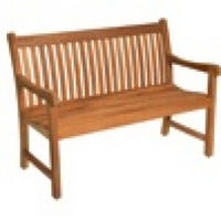 ZWEISITZER-SOFA teak - Schwarz - 130/65/92 cm - Schwarz, Holz (65/92/130cm) - Lesli Living
