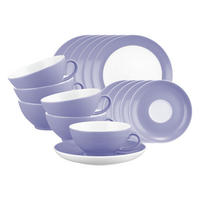 TEESERVICE Liberty Pure Colors Grape Purple 18er Set - Lila, Keramik (1/1/1cm) - Seltmann Weiden