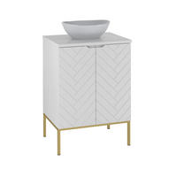 UMIVALNIK 60.6cm Daria Bela - bela, leseni material (60.6/84.2/45.8cm) - Petits-meubles
