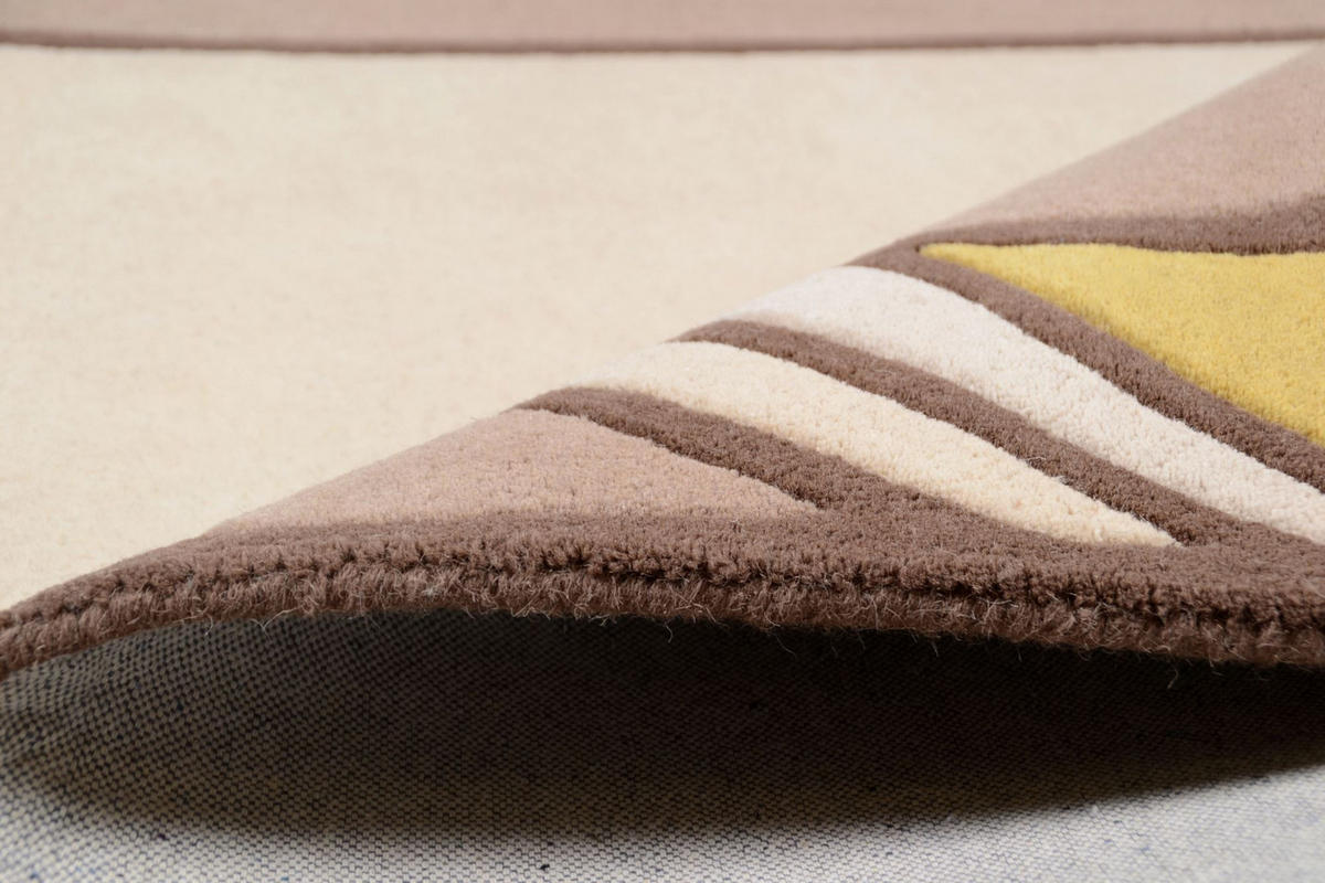 HANDTUFTTEPPICH Hawai 70x140 cm - Beige, Textil (70/140cm) - THEKO