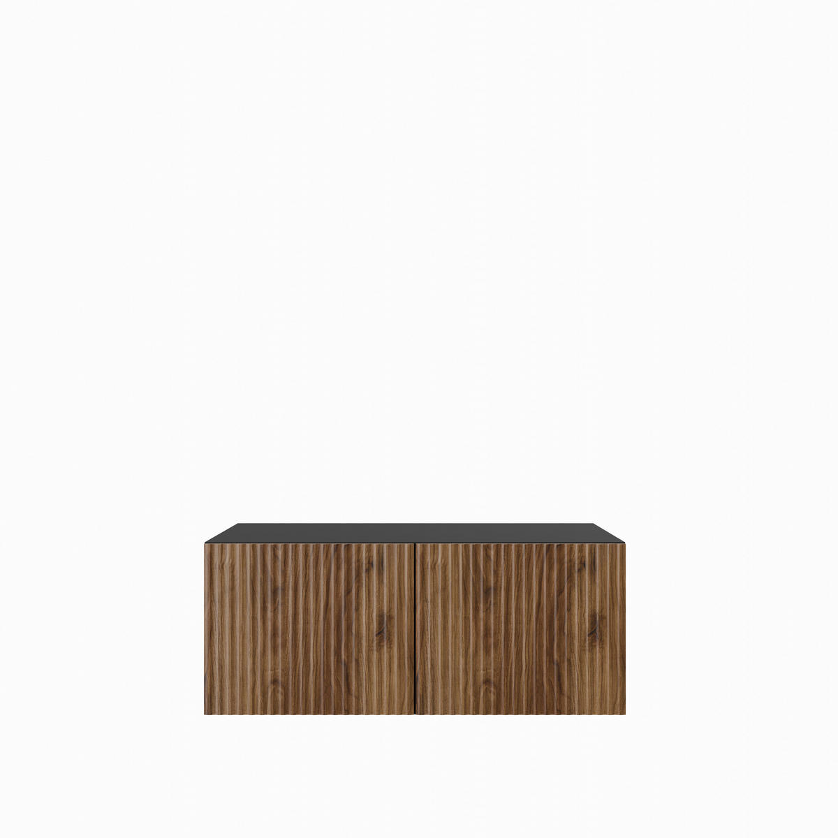 TV-SCHRANK Noe 100 cm, zweitürig, schwarz, catania - Schwarz/Braun, Kunststoff (100/40/41cm) - Margaret Hadas24