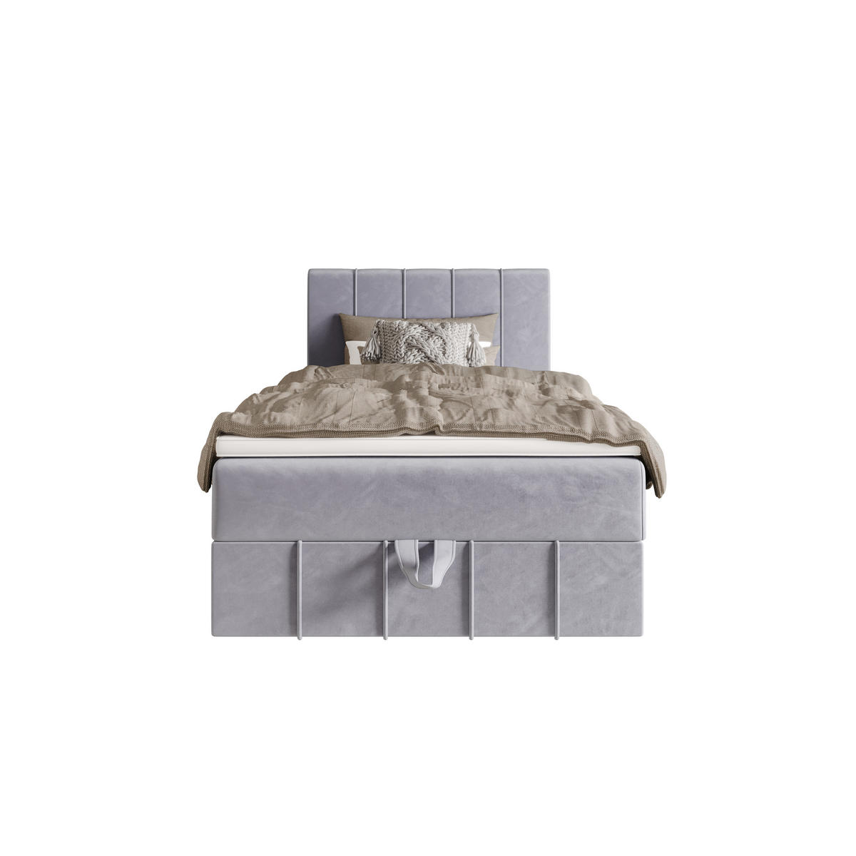 BOXBETT BAHAMA 90x200 Monolith 70, mit Matratze H3 und Topper, Hellblau - Hellblau, Holz/Kunststoff (90/200cm) - Bedante