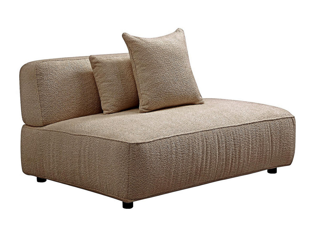 RECAMIERE ohne Schlaffunktion - 1 Person - stoff - taupe Lelaco - Taupe, Textil (145/74/105cm) - Vente-Unique