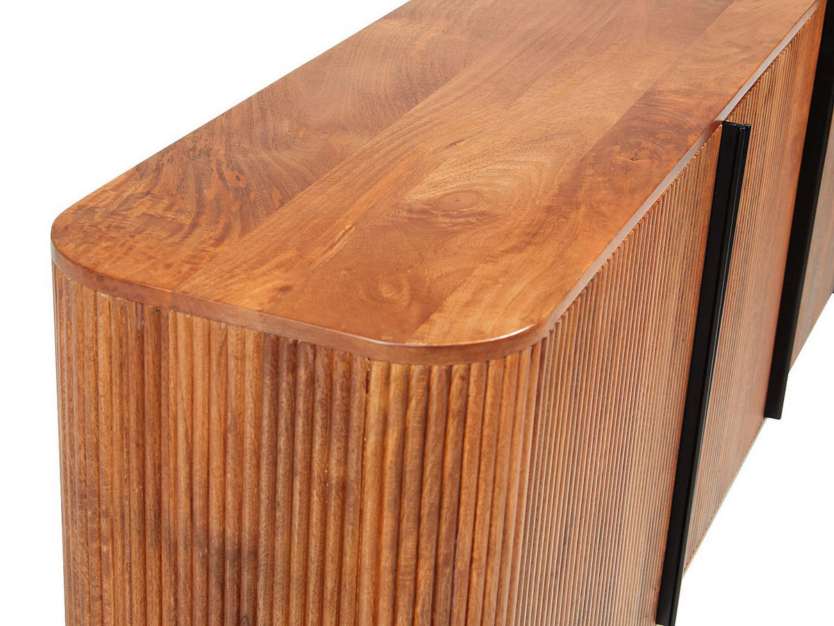 SIDEBOARD - 175.7 cm x 40.1 cm - holz - naturfarben dunkel Balimela - Naturfarben, Holz (175.7/80/40.1cm) - Vente-Unique