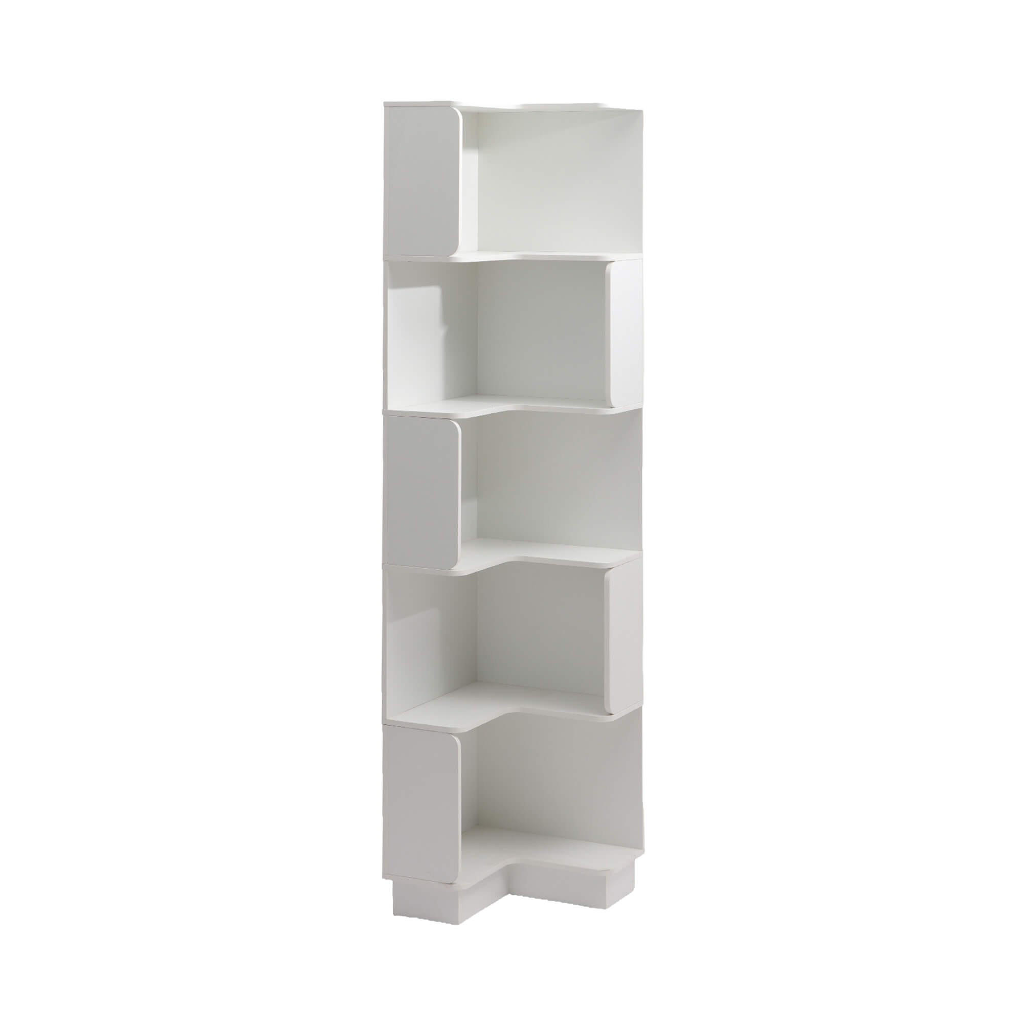 BÜCHERREGAL 6 Ablagen Weiß 38,5/37,5/175 - Weiß, Holz (39/175/38cm) - Mobili Rebecca