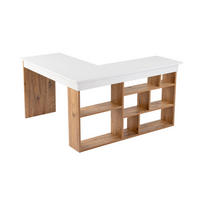 ECKSCHREIBTISCH mit stauraum - organis 130/50/72 cm - Weiß, Holzwerkstoff (130/50/72cm) - Calicosy