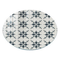 GLASPLATTE fi80 cm – Blumensymmetrie - Orange, Glas (0.4/80/80cm) - ArtPrintCave