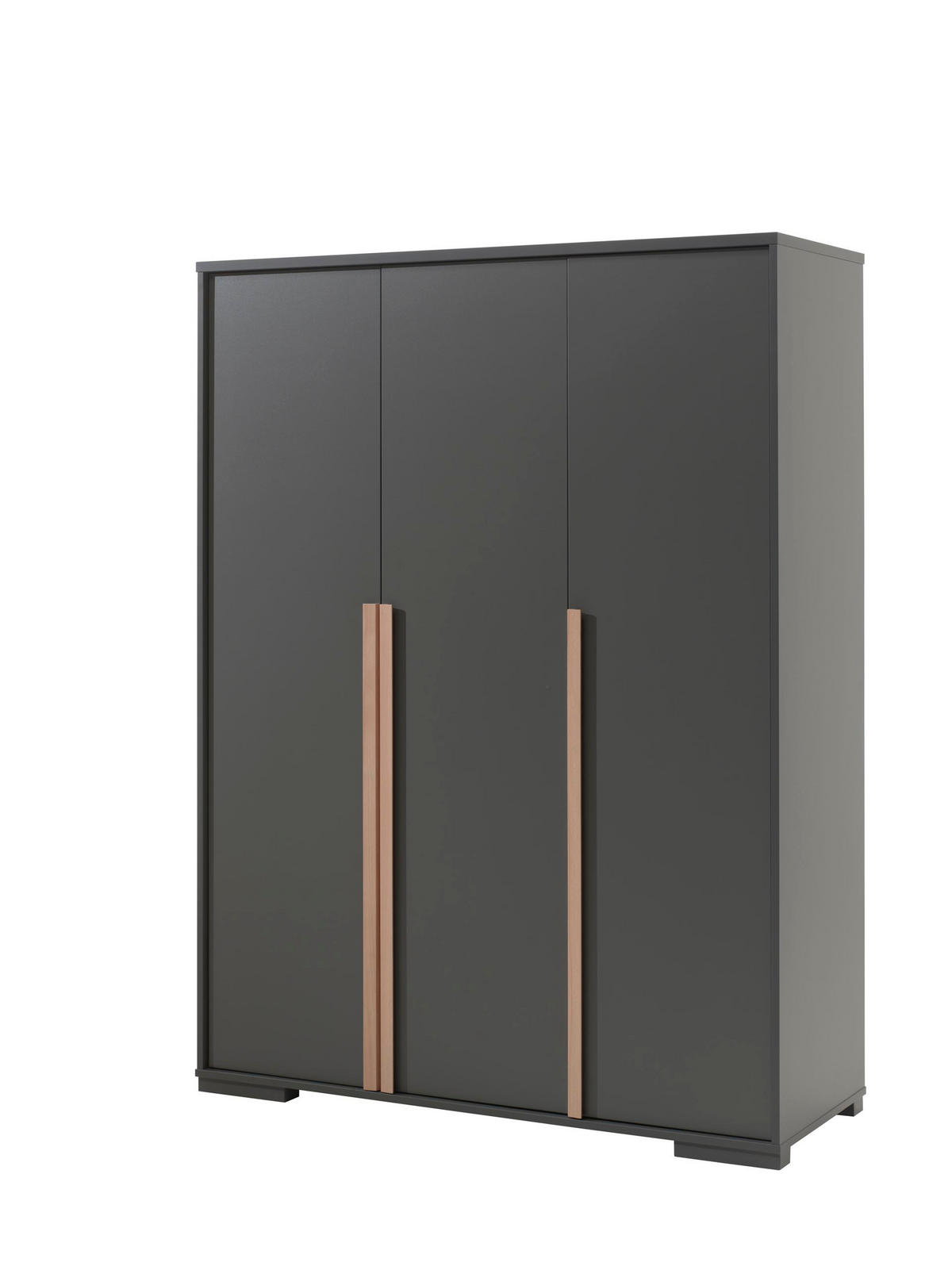 KINDERZIMMERSCHRANK Kariotta 146x56x195 3-trg. Holzwerkstoff Anthrazit - Anthrazit, Holzwerkstoff (146/195/56cm) - 58aufmkessel