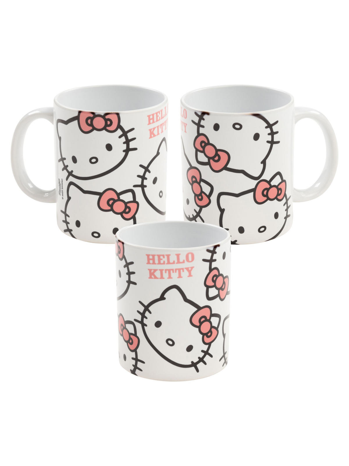 KAFFEEBECHER Hello Kitty Schleife Weiß/Rosa 320 ml - Weiß, Keramik (0.32L) - Hello Kitty