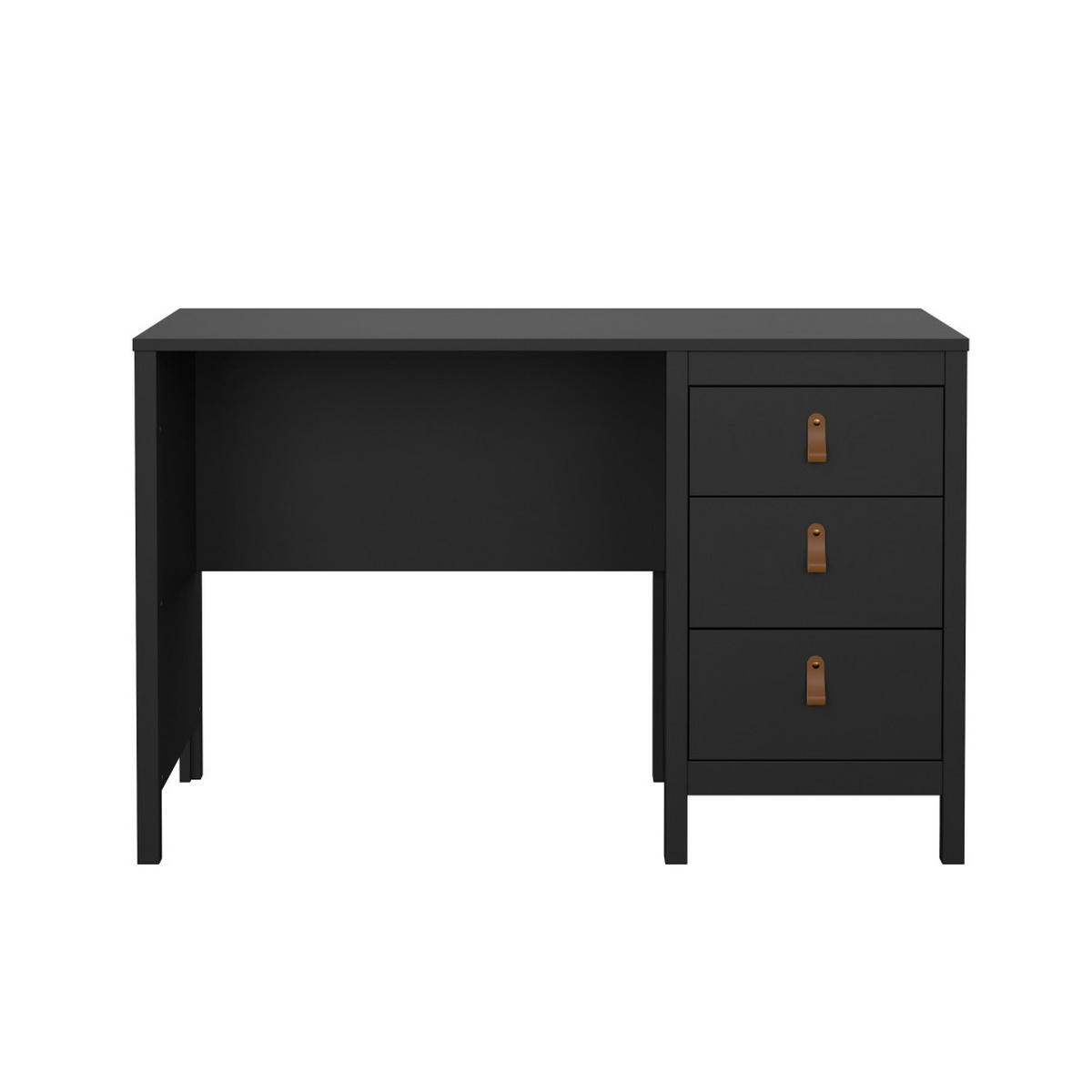 SCHREIBTISCH, Madrid, Schwarz, Holzwerkstoff / Metall, 121 x 48 x 77 cm - Schwarz, Holzwerkstoff/Metall (48/121/77cm) - ebuy24