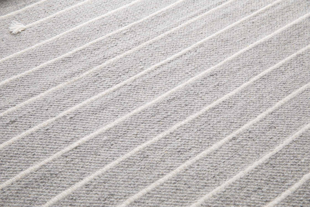 TEPPICH Natur Wolle grau - Grau, Naturmaterialien (120/170cm) - AFK Living