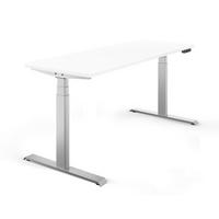 SCHREIBTISCH elektrisch höhenverstellbar REC 160x60 cm Weiss - Weiß, Metall (60/160/65cm) - Schaff