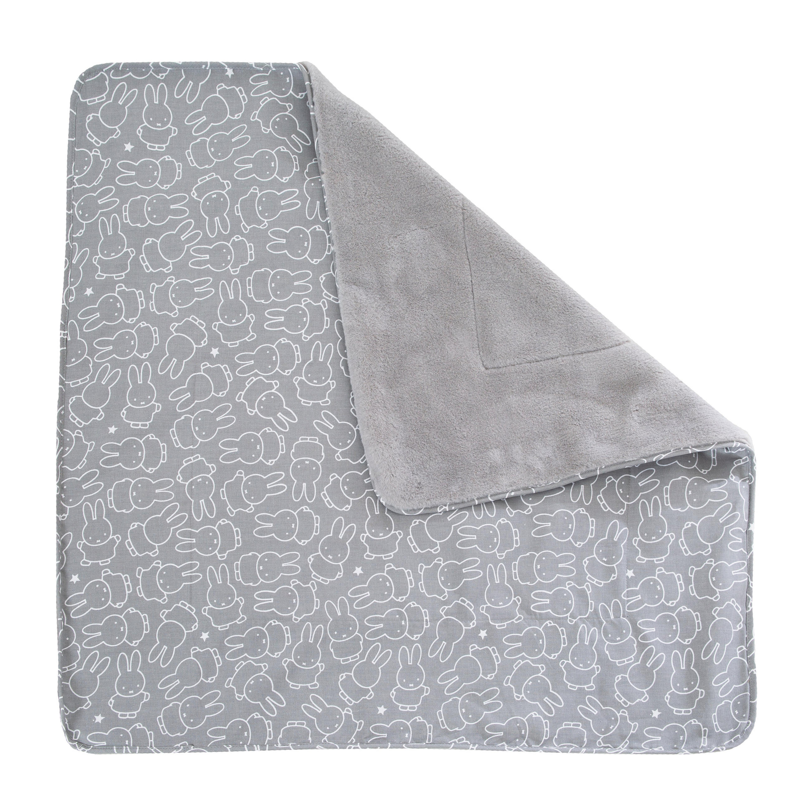 BABYDECKE 80 x 80 cm Miffy - Grau, Textil (80/80cm) - Roba