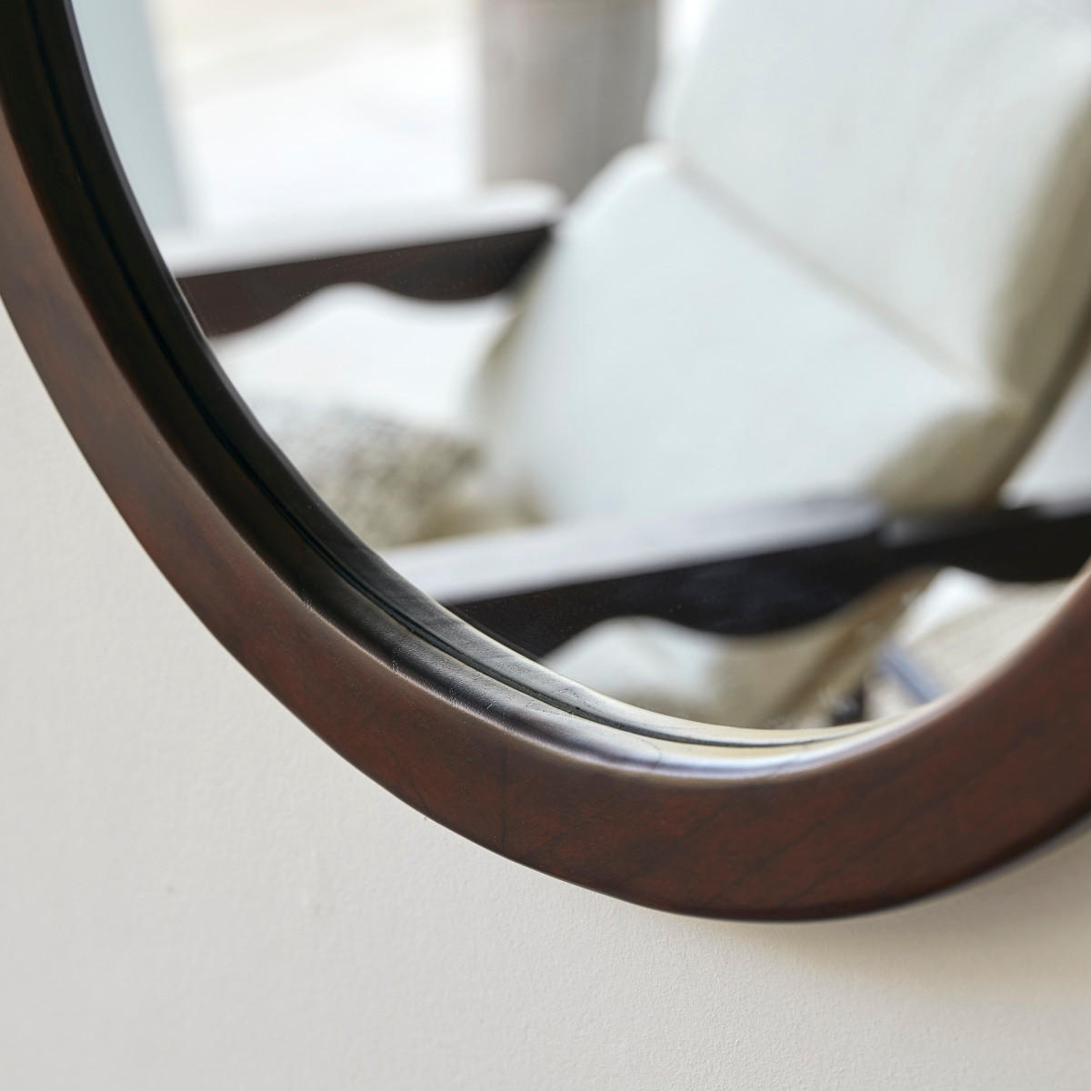 SPIEGEL Agate Braun aus Dunkles Mindiholz - Braun, Holz (40/60/3cm) - Tikamoon