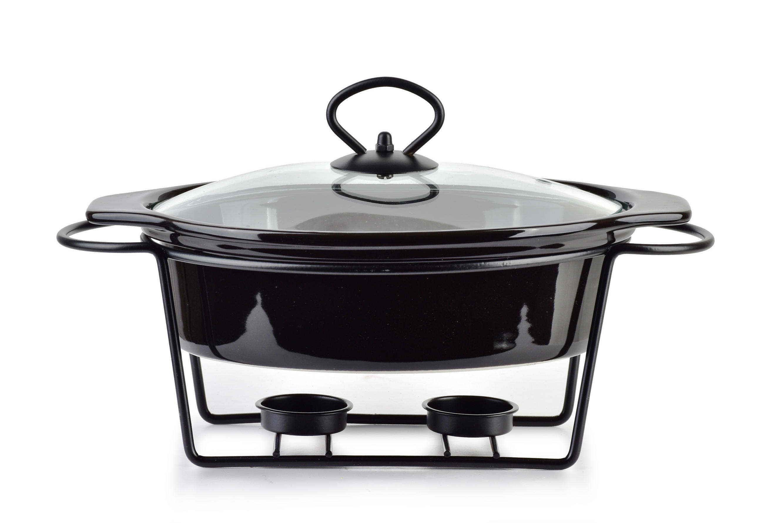 AUFLAUFFORM Modern Kitchen Schwarz 31/22/12 cm Keramik - Schwarz, Keramik (22/12/31cm) - Mondex