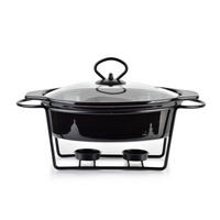 AUFLAUFFORM Modern Kitchen Schwarz 31/22/12 cm Keramik - Schwarz, Keramik (22/12/31cm) - Mondex