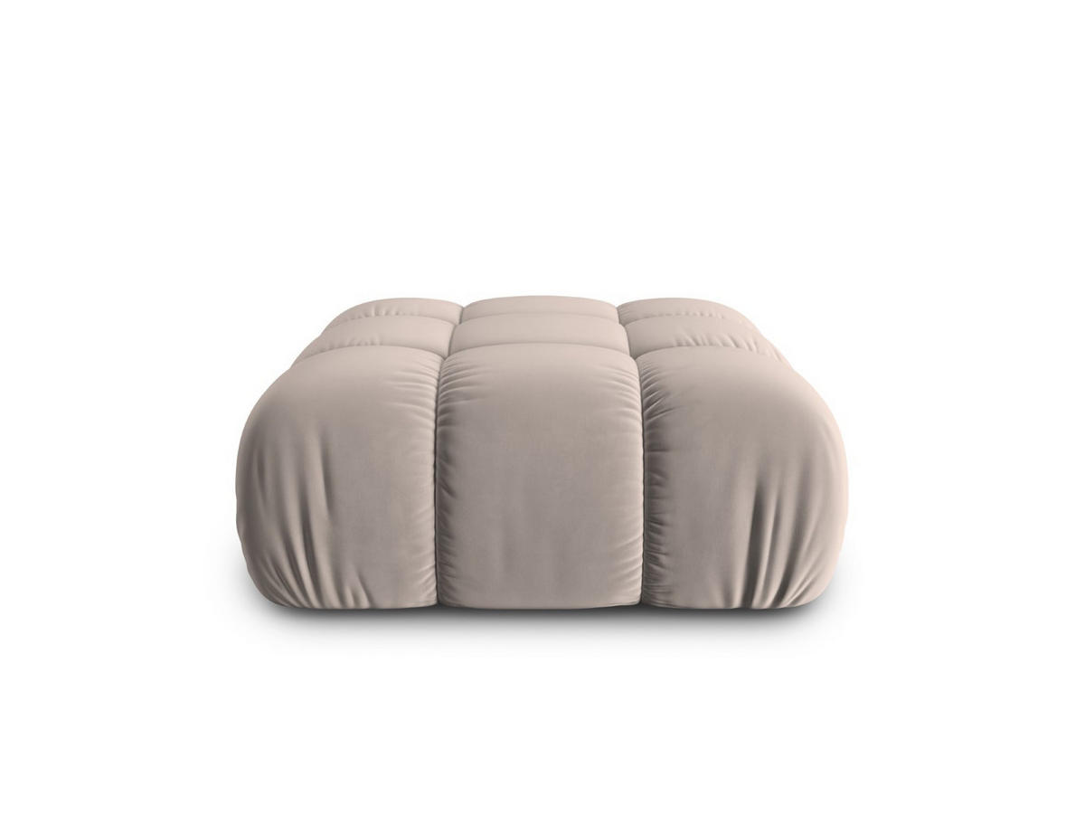POUF Bellis aus Samt beige - Beige, Textil (94/39/94cm) - Micadoni