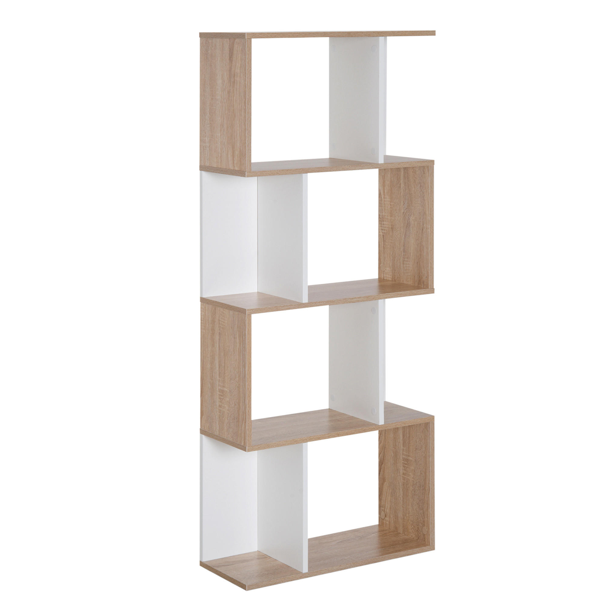REGAL DE-15472 4 Ebenen, 60/24/148 cm Naturholz - Naturfarben, Holzwerkstoff (60/148/24cm) - ComfortXL